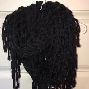 Black Net Scarf